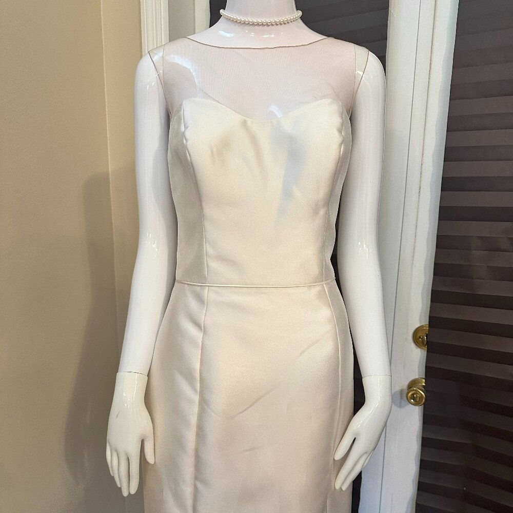 Gorgeous Pearl White Midi Dress